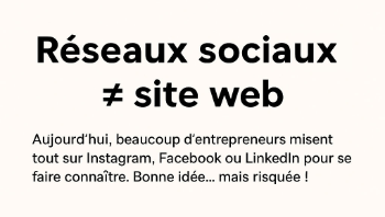 Site web vs Réseaux sociaux